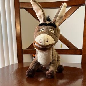 DreamWorks Shrek Brown and Cream Plush Donkey
